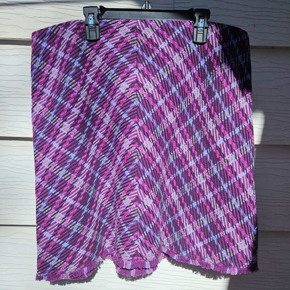 Kate Spade Wool Mini Skirt Glitter Twill Rare Vintage Discontinued 14 NWOT - Picture 1 of 15